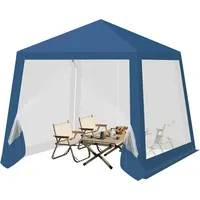 Woltu - Pavillon Faltpavillon Gartenpavillon mit Seitenwänden Moskitonetz Partyzelt