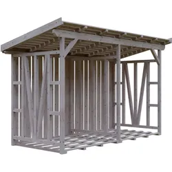 Skan Holz Holzunterstand Max 2 naturbelassen
