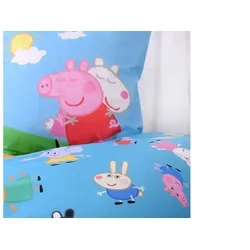 Bettwäsche-Set Peppa Wutz , mehrfarbig , Maße (cm): B: 135 H: 1