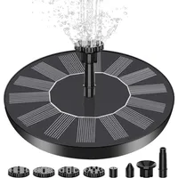 1,5-w-solar-gartenbrunnen – Verbesserte Version 2023 – Mit 6 Effekten – Solarpumpe Für Garten, Vogeltränke, Teich Und Aquarium
