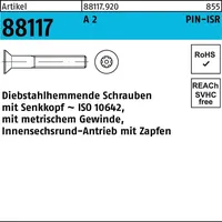 Reyher Schraube R 88117 diebstahlh. Seko ISR Zapfen M6x