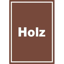 Holz Mülltrennung Aufkleber mit Text A2 (420x594mm)