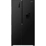 Gorenje G400 Freistehend Side-by-Side-Kühlschrank, 178.6 x 91.1 x 61.5 cm, Black stainless steel, Freistehend, Schwarz, 2 Tür(en), Berührung, LE... - Schwarz