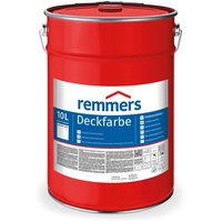 Remmers Deckfarbe weiß (RAL 9016), 10 Liter, Deckfarbe für innen und außen, Wetterschutzfarbe viele Untergründe, hochdeckend, wetterfest
