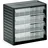 TRESTON Kleinteilemagazin Stahl 310x180x290 mm grau 4 Schubladen