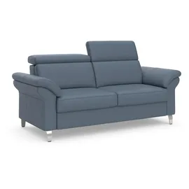 sit&more 2,5-Sitzer SIT & MORE "Arngast", bunt (graublau), B:186cm H:84cm T:93cm, Sofas, inklusive Federkern und Kopfteilverstellung