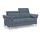 sit&more 2,5-Sitzer SIT & MORE "Arngast", bunt (graublau), B:186cm H:84cm T:93cm, Sofas, inklusive Federkern und Kopfteilverstellung