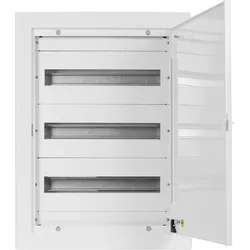 Doktorvolt Verteilerkasten Unterputz Sicherungskasten aus Metall 54 Module 3-reihig IP30 1598