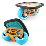 TKT Freeskates mit Aluminiumplatte, Skillful Free Skates Split Skateboard, High-End-Kugellager mit PU-Rädern