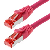 Helos Patchkabel, S/FTP, RJ-45/RJ-45, 0.5m, pink (118040)