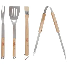 Esschert Design Grillbesteck-Set onesize Holz Stahl braun