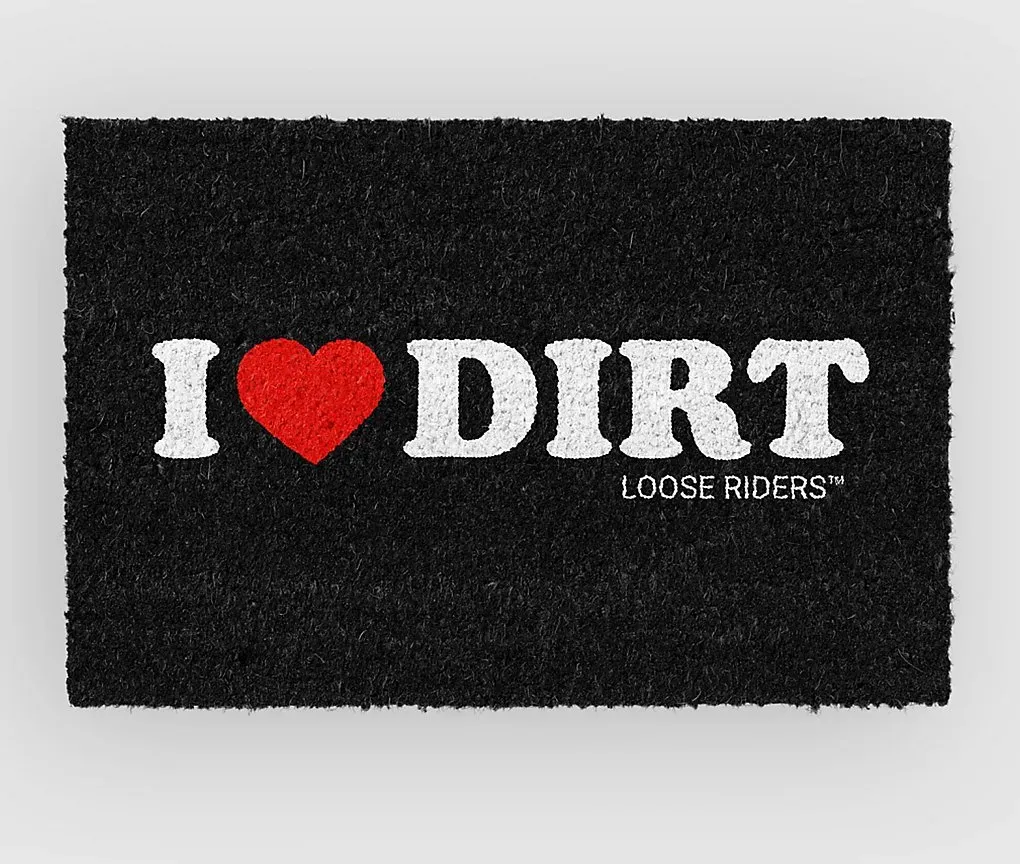 Loose Riders I Heart Dirt Doormat black Gr. Uni