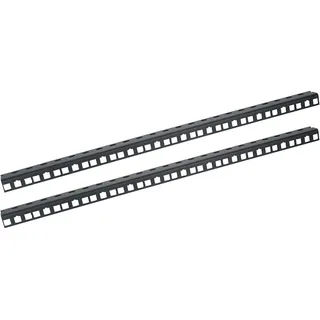 HMF 66812-02 Rackschiene für Serverschrank, 12U, 10 Zoll, Schwarz