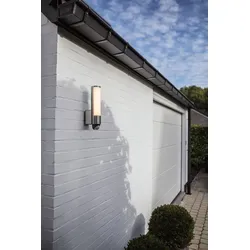 Lutec 5267103001 LED Außenwandleuchte mit Sensor Leda 1x14W | 3000K | IP44 - Bewegungssensor - verstellbar