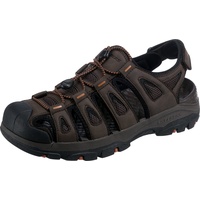 Skechers Tresmen Outseen Herren Sandale Braun, Schuhgröße:EUR 41 - 40 EU