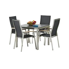 a casa mia Stapelsessel London 56 x 62 x 103,5 cm grau