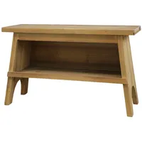 Chic Antique Bank mit Ablage aus Fichtenholz, 80 x