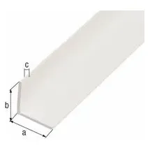 GAH Alberts Alberts Winkelprofil,PVC,schwarz,15x15x1,2/1m 479015