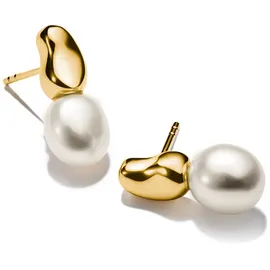 Thomas Sabo Ohrstecker Natural Beauty vergoldet Silber mit Süßwasserzuchtperle