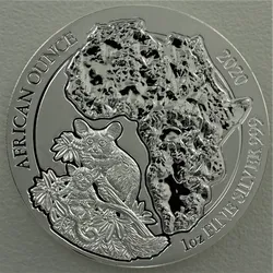 Silbermünze 1oz Bushbaby 2020 African Ounce (Ruanda)