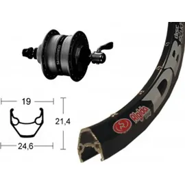 Winora V-Rad 28" DH3D37 Centl.sz .SSP 36L Ryde ZAC 2000 Disc schwz. Niro.Spei.(sz)