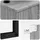 vidaXL Wandmontiertes Waschbecken Grau Sonoma 40 x 35 x 39 cm