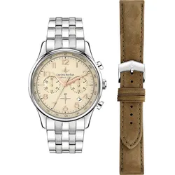 Lucien Rochat Uhren-Set inkl. Wechselarmband Edelstahl gelb, silber Herren 