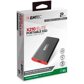 Emtec X210G 2 TB USB-C 3.2 Gen2 Schwarz-Weiß