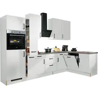 WIHO KÜCHEN Winkelküche Simi L-Form 315 x 175 cm weiß