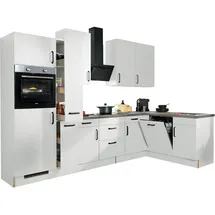 WIHO KÜCHEN Winkelküche Simi L-Form 315 x 175 cm weiß