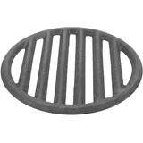 POPETPOP Gusseisen Grillrost Rund 6.3 Zoll Hochhitze Holzkohleplatte Kaminrost Ofenrost Zubehör Für Garten Outdoor Grill