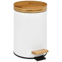 Andrea House Badezimmer-mülleimer Aus Bambus 3l 17x26 Cm -