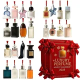Luxus Parfüm Adventskalender Dekorationen aus Acrylglas, Adventskalender 2025 Parfum, 24-Tage-Parfüm-Display Geschenkset, 24 Tage Designer-Düfte für Frauen & Männer (2)