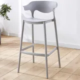 DIBAKO Kunststoff Barstuhl Barhocker 65cm 75 cm Tresenhocker Stapelbar Hocker Küchenstuhl Mit Lehne Bistrohocker Küchenstühle Für Bistro Café Küche (Color : 30inch(75cm), Size : G)
