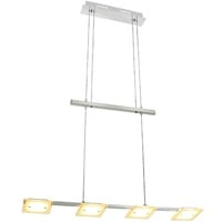 Brilliant LED Pendelleuchte Dorena square 4x5W 3000K (Warmweiß) höhenverstellbar