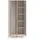 petits-meubles Kleiderschrank 80 x 190 x 51 cm Holz grau