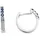 FIRETTI Creolen FIRETTI blau/Weißgold 333 12mm