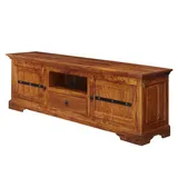 Massivmoebel24 Oxford TV-Board 170x40x55 cm Honig Lackiert Holz