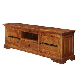 Massivmoebel24 Oxford TV-Board 170x40x55 cm Honig Lackiert Holz