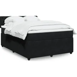 vidaXL Boxspringbett 140 x 200 cm Schwarz
