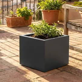 ethick Blumentopf Quadratisch 38 38 x 38 x 31 cm Anthrazit