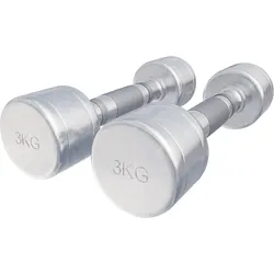 Kurzhantel Chrom 1 - 20 kg silber|silber|silber 2x3kg