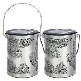 Hti-Living Solarlaterne Blatt, 2er Set Luna