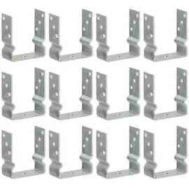 vidaXL Pfostenträger 12 x 6 x 15 cm Verzinkter Stahl