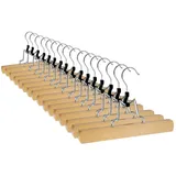 VonBueren Kleiderbügel VonBueren Hosenbügel Klemmbügel aus Holz, (16-tlg)