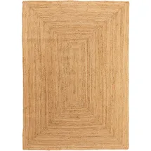 benuta pure Juteteppich, Hellbraun, Textil, Beton Optik, Rechteckig, 200x300 cm, für Fußbodenheizung geeignet, Teppiche & Böden, Teppiche