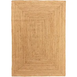 benuta pure Juteteppich, Hellbraun, Textil, Beton Optik, Rechteckig, 200x300 cm, für Fußbodenheizung geeignet, Teppiche & Böden, Teppiche