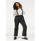 Skihose POLARINO, Damen, Gr. 42, N-Gr, schwarz (skihose aus beständigem material), Web, Obermaterial: 100% Polyester. Futter: 100% Polyester. Wattierung: 100% Polyester, sportlich, lang, Hosen, mit abnehmbaren Hosenträgern