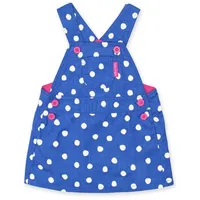 Toby Tiger Cord Latzkleid mit Punkten in blau | Gr.: 98