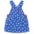 Toby Tiger Cord Latzkleid mit Punkten in blau | Gr.: 98